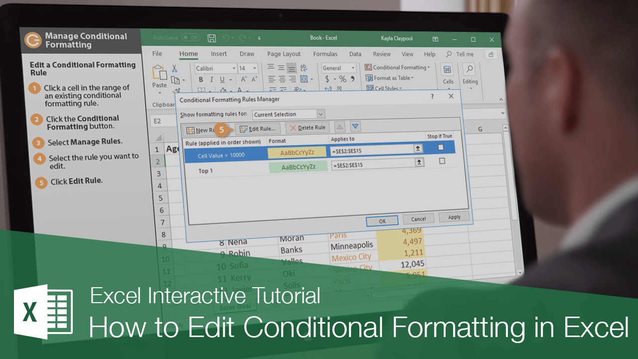 How to Edit Conditional Formatting in Excel