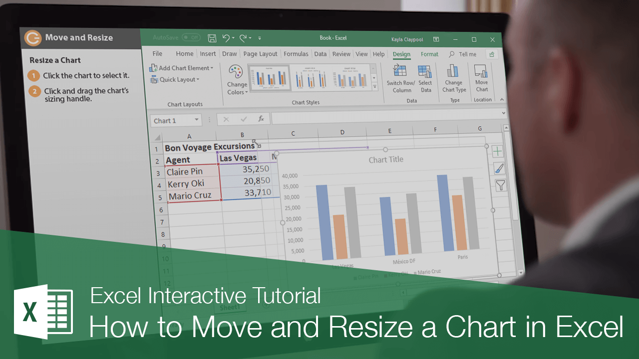 How to Move and Resize a Chart in Excel