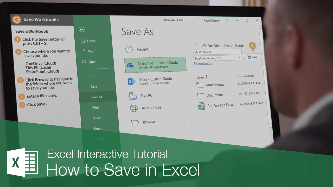 How to Save in Excel