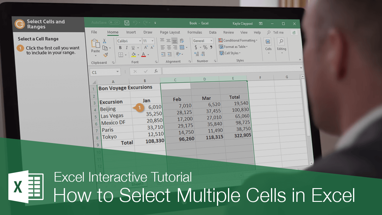 How to Select Multiple Cells in Excel