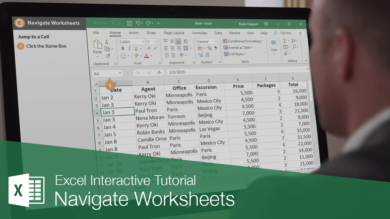 Navigate Worksheets