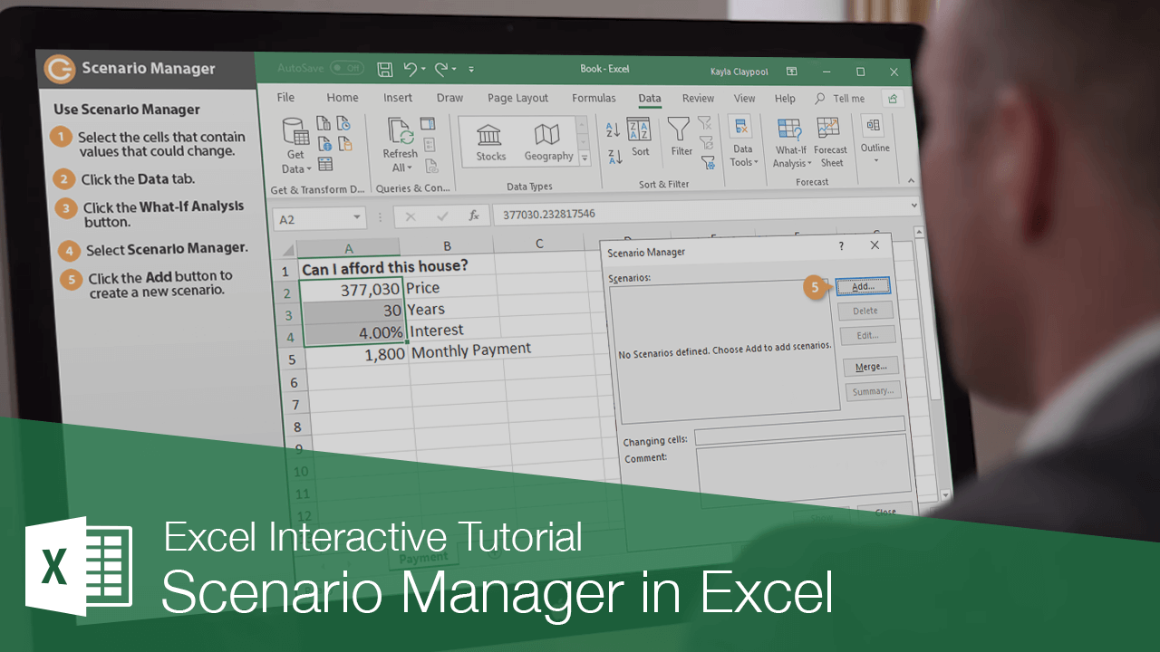 Scenario Manager in Excel