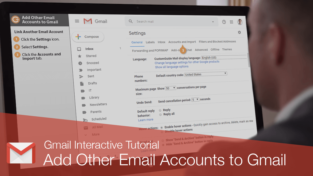 how to change email default on gmail