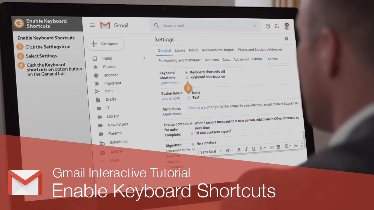 Enable Keyboard Shortcuts CustomGuide