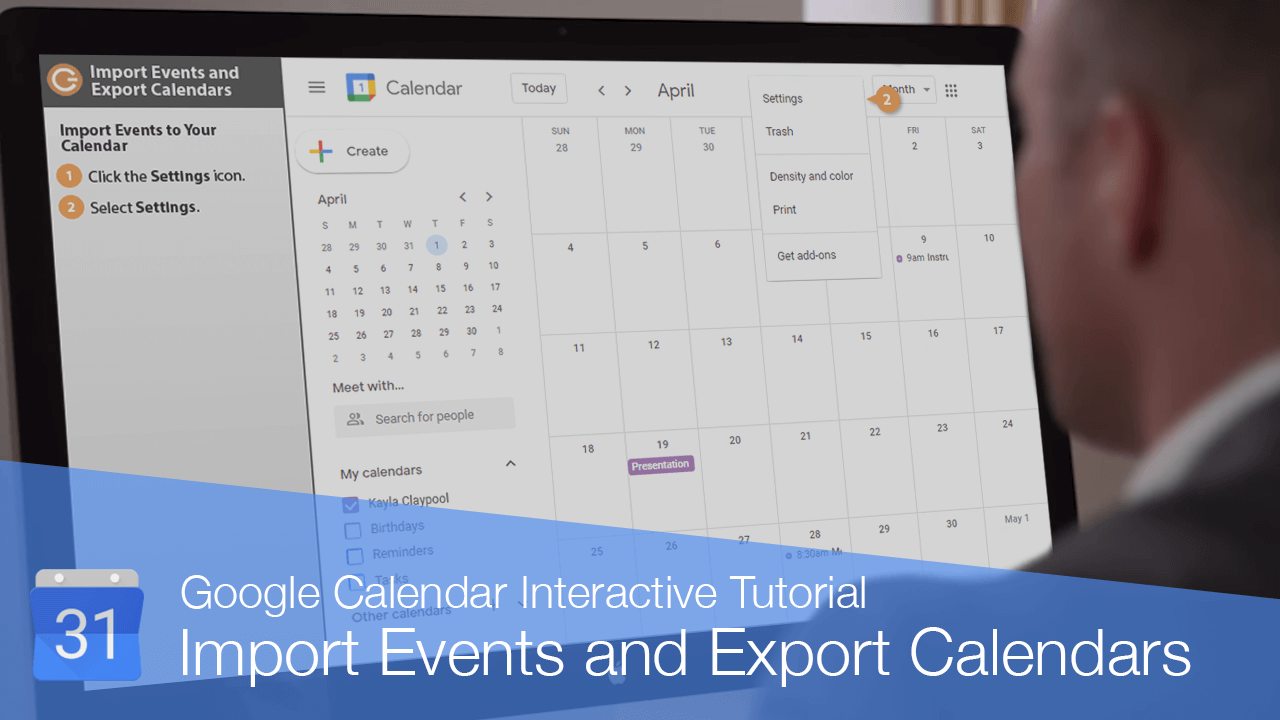 Import Events and Export Calendars