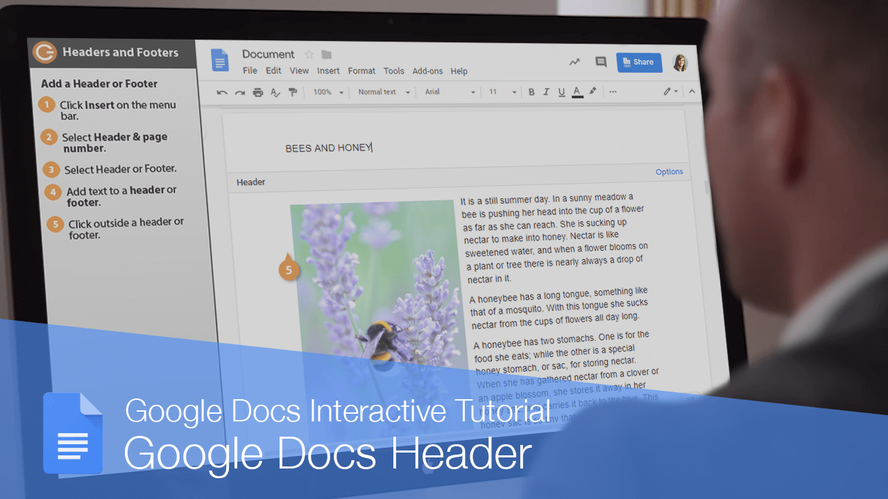 Google Docs Header