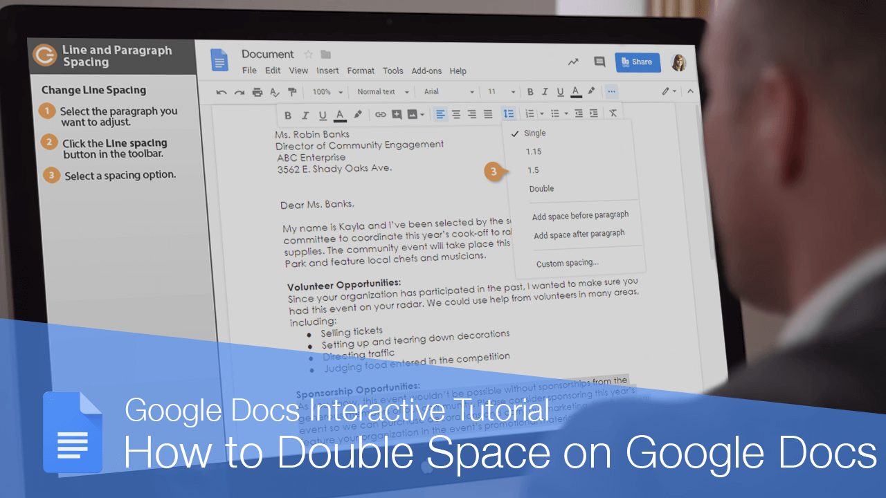 How to Double Space on Google Docs