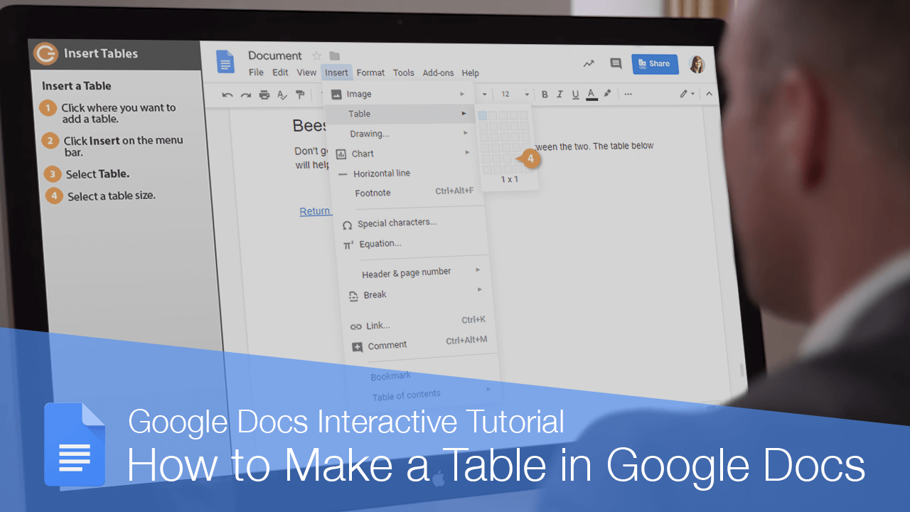 How to Make a Table in Google Docs