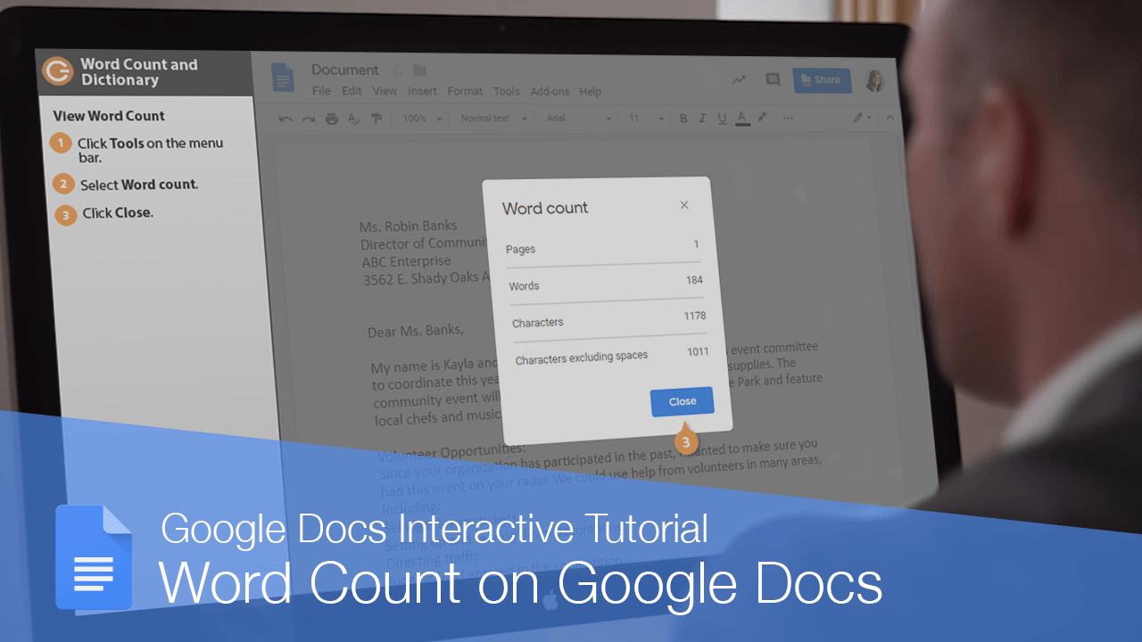 Word Count on Google Docs