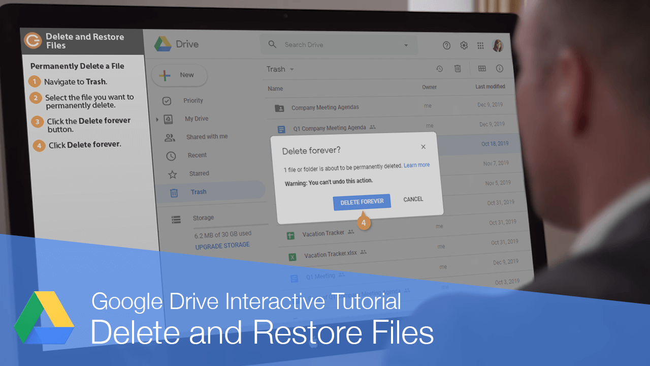 how to recover deleted files from trash google drive