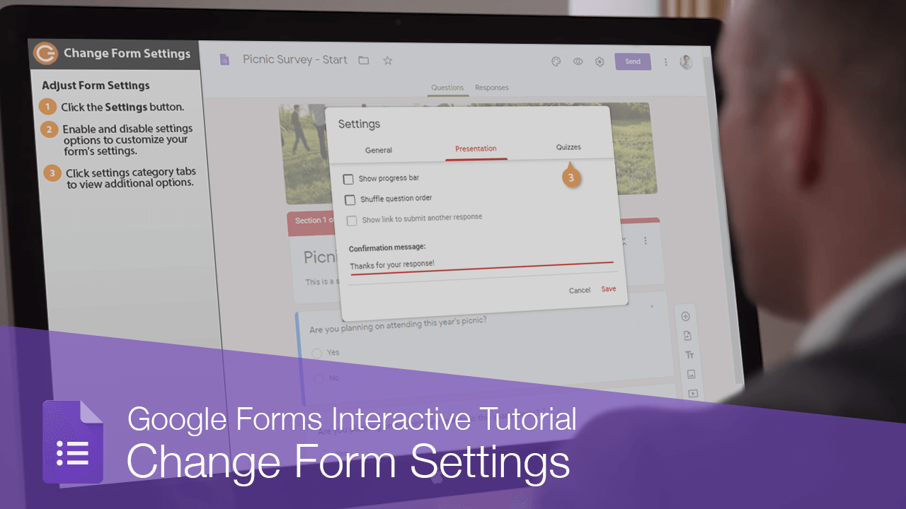 Change Form Settings