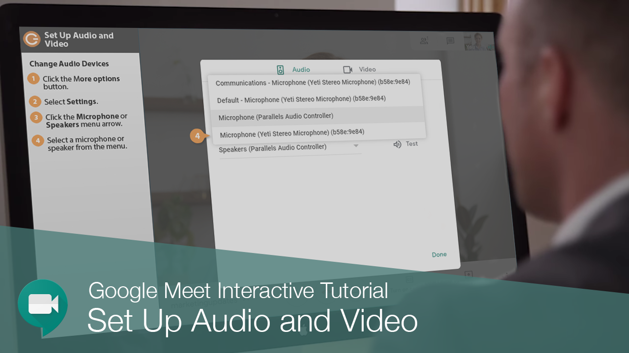 Set Up Audio & Video in Google Meet