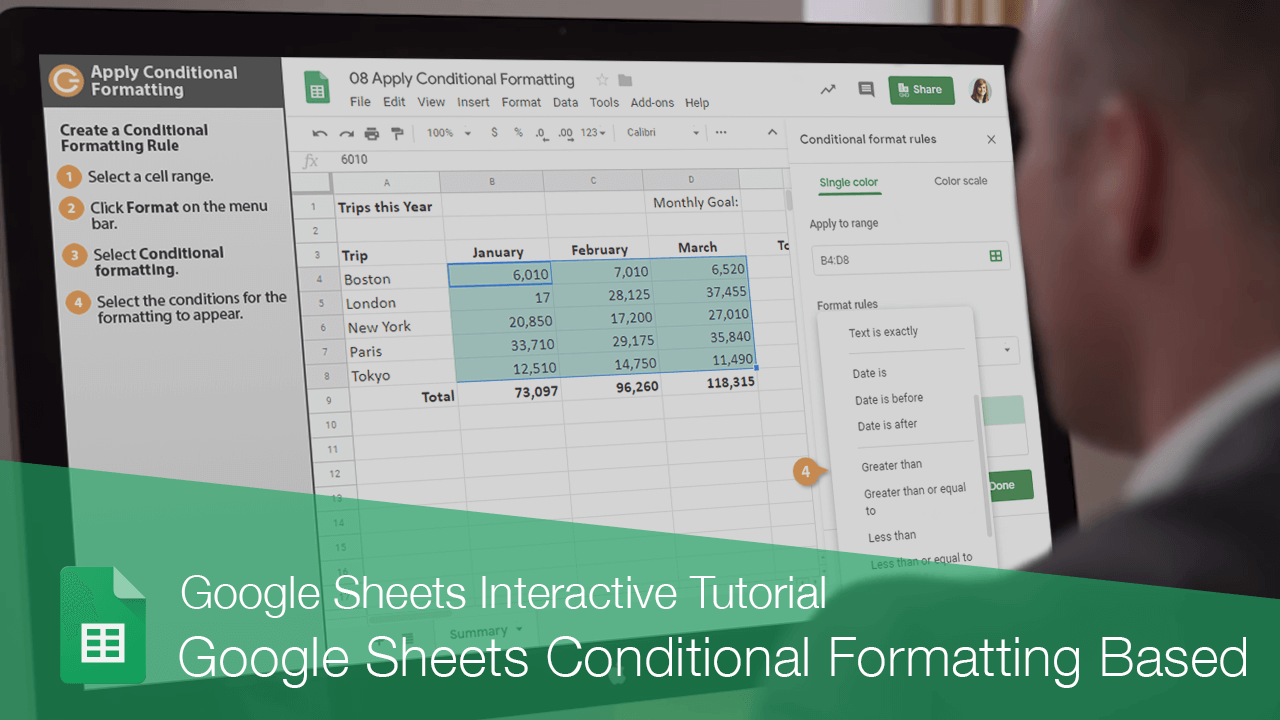 Google Sheets Conditional Formatting