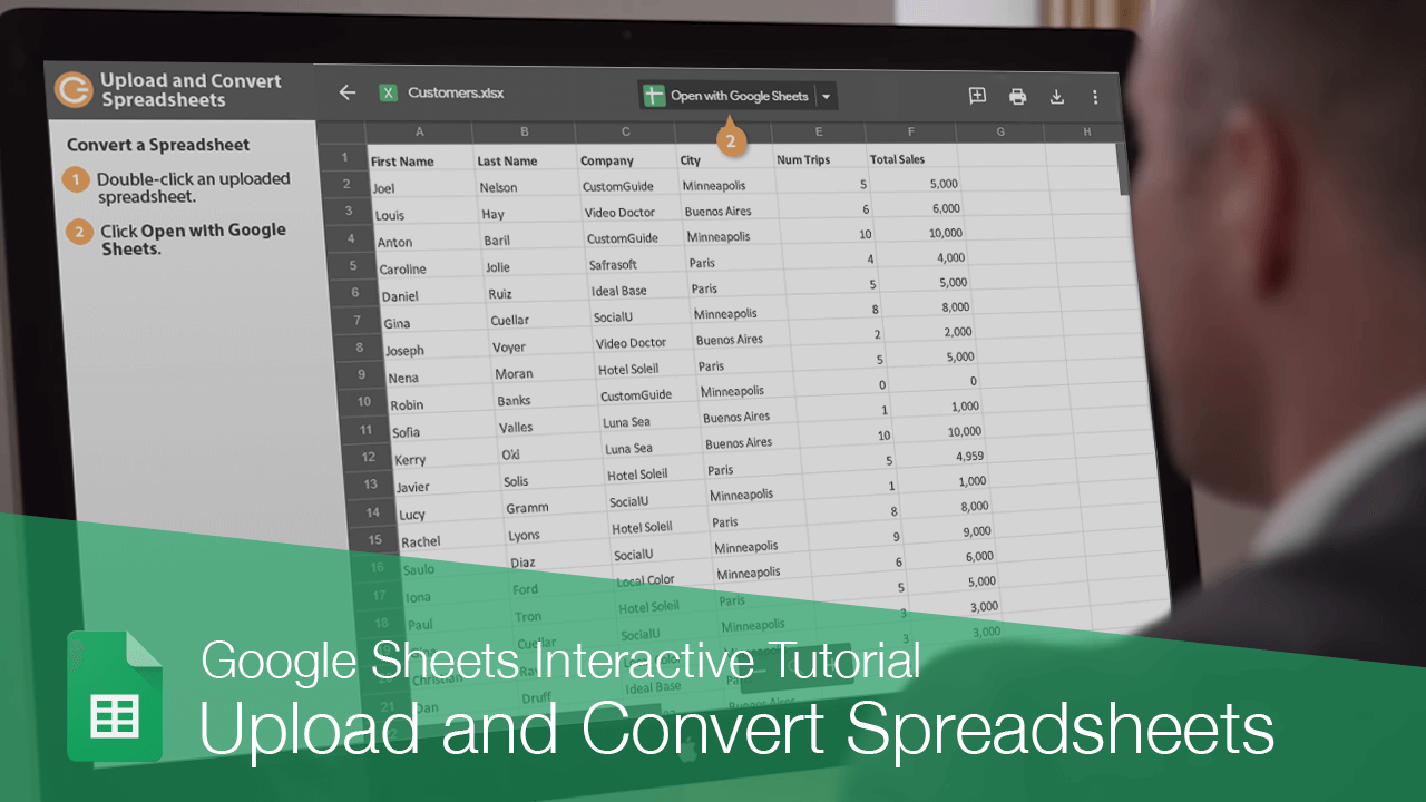 Upload and Convert Spreadsheets