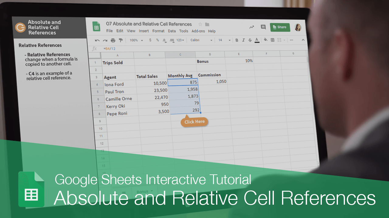 Absolute and Relative Cell References
