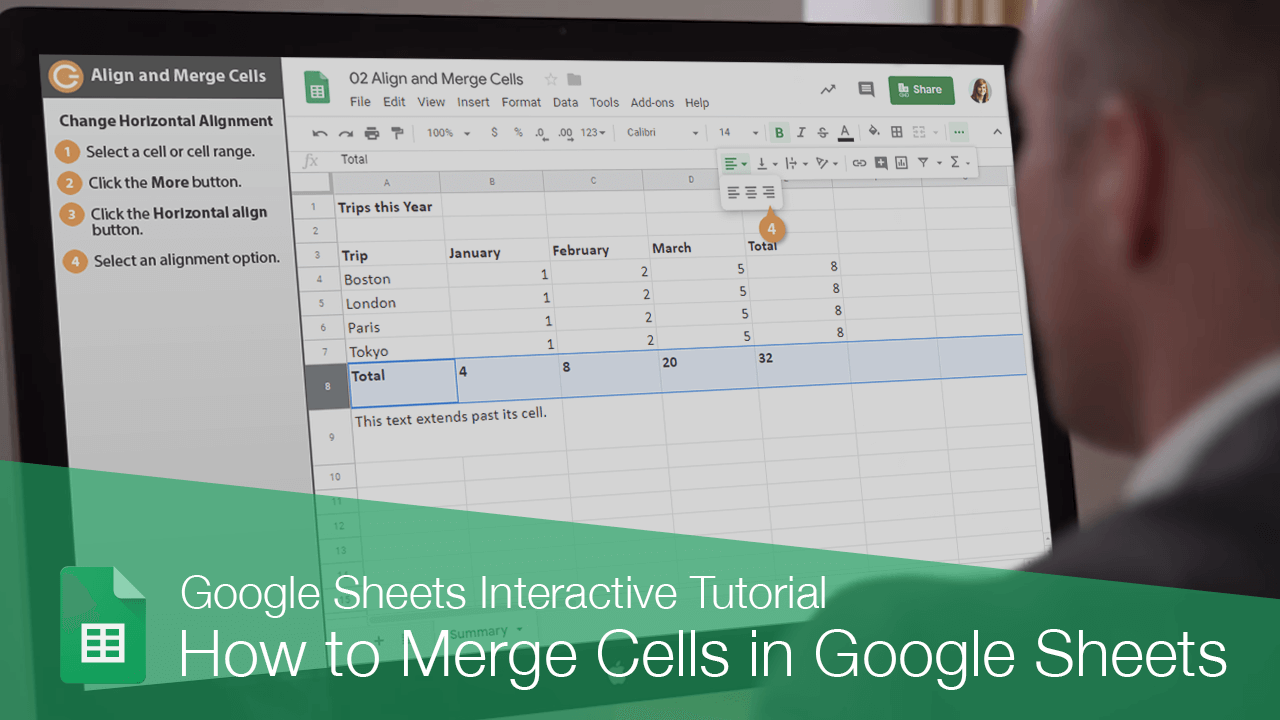 How to Merge Cells in Google Sheets