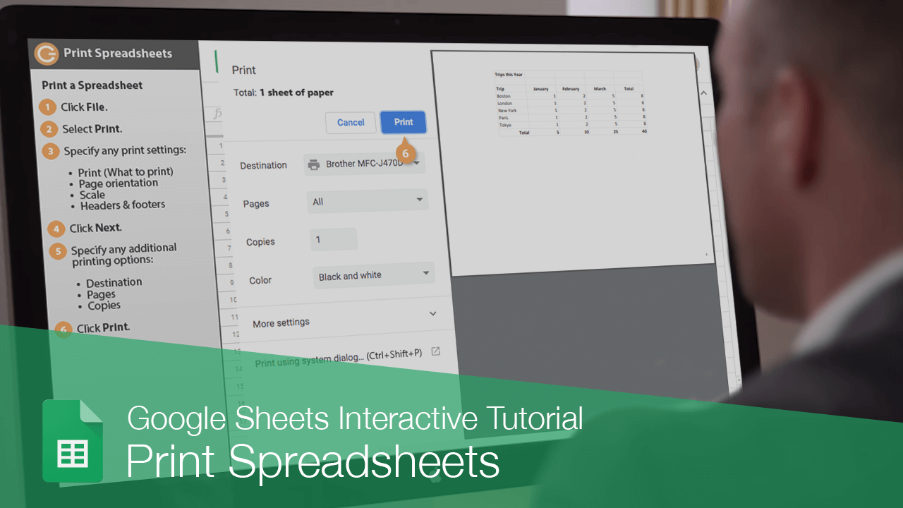 Print Spreadsheets