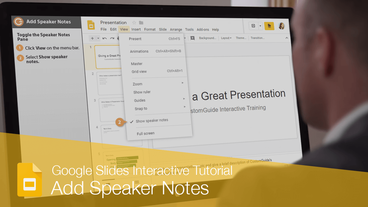 Add Speaker Notes