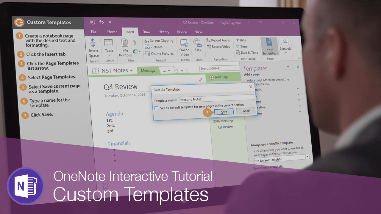 onenote notebook templates