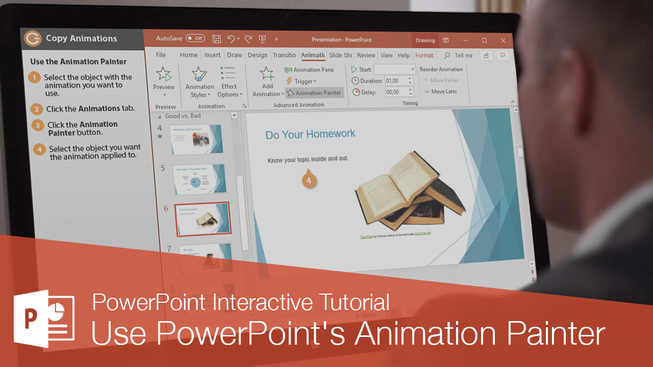 Use PowerPoint's Animation Painter