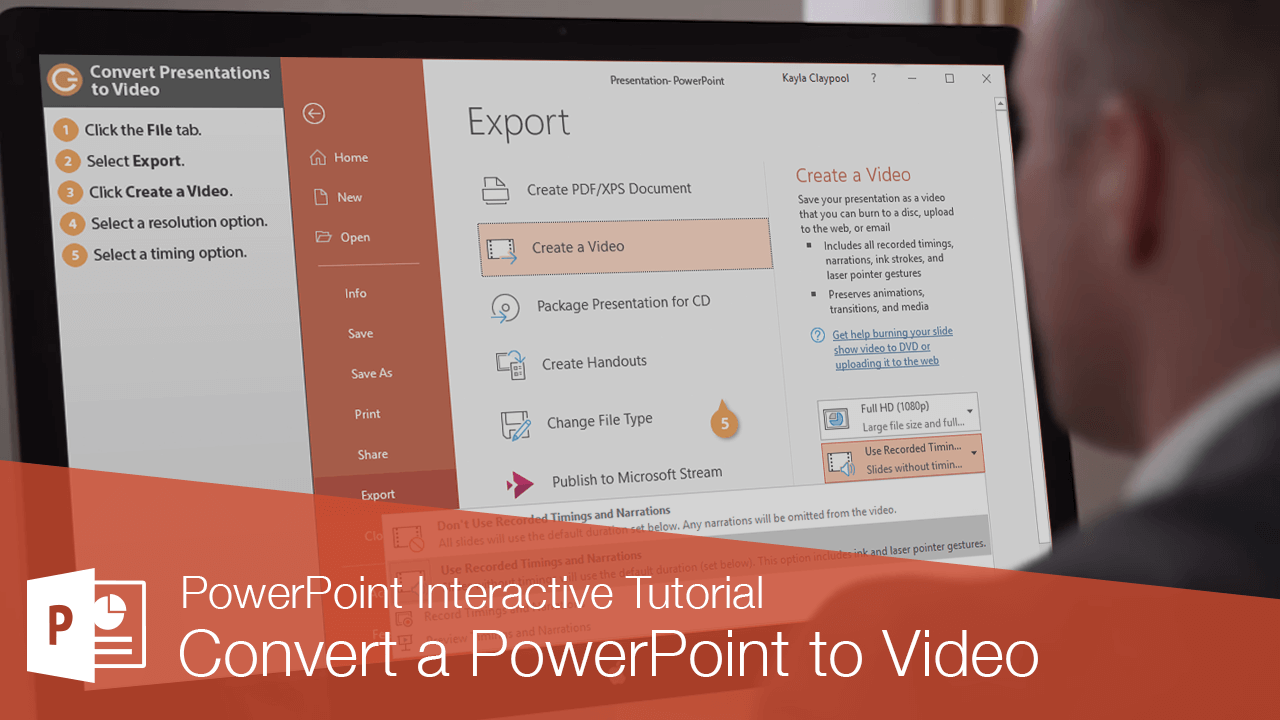 Convert a PowerPoint to Video