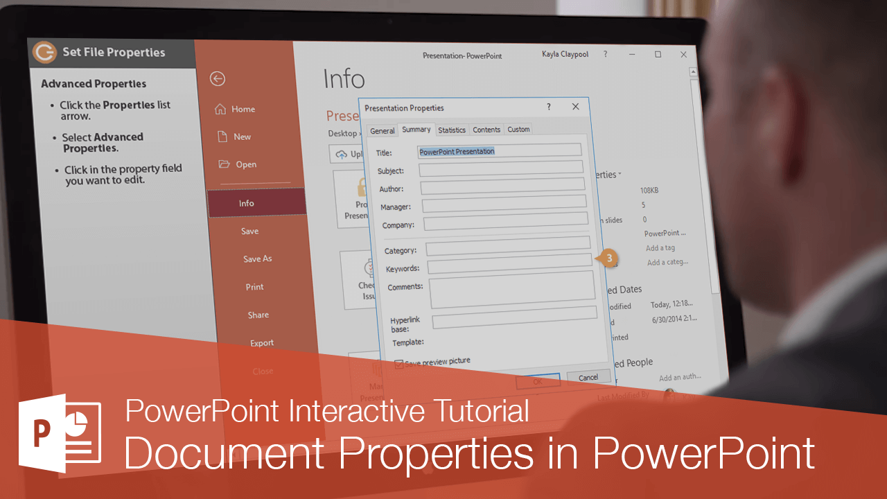 Document Properties in PowerPoint