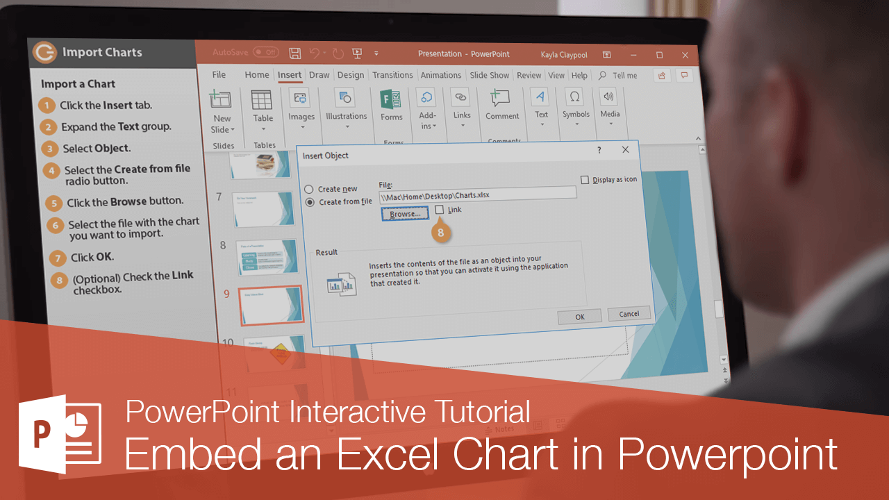 Embed an Excel Chart in Powerpoint