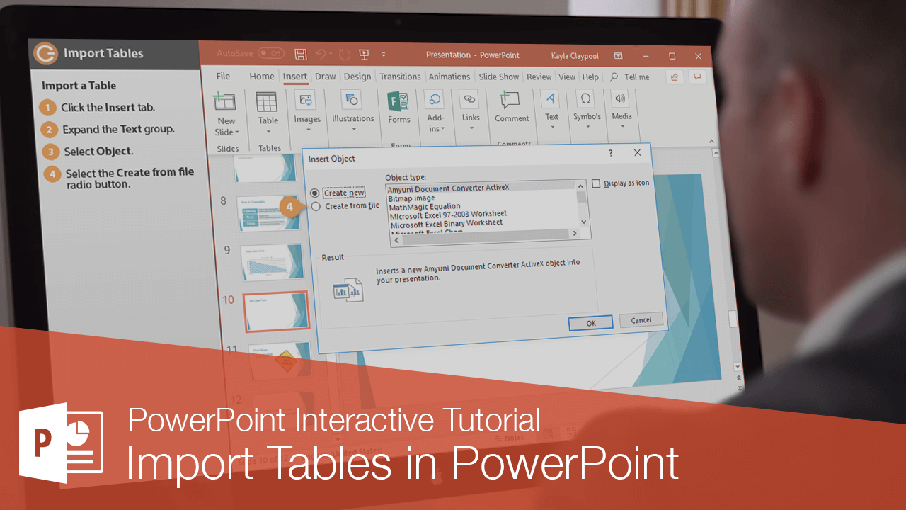 Import Tables in PowerPoint