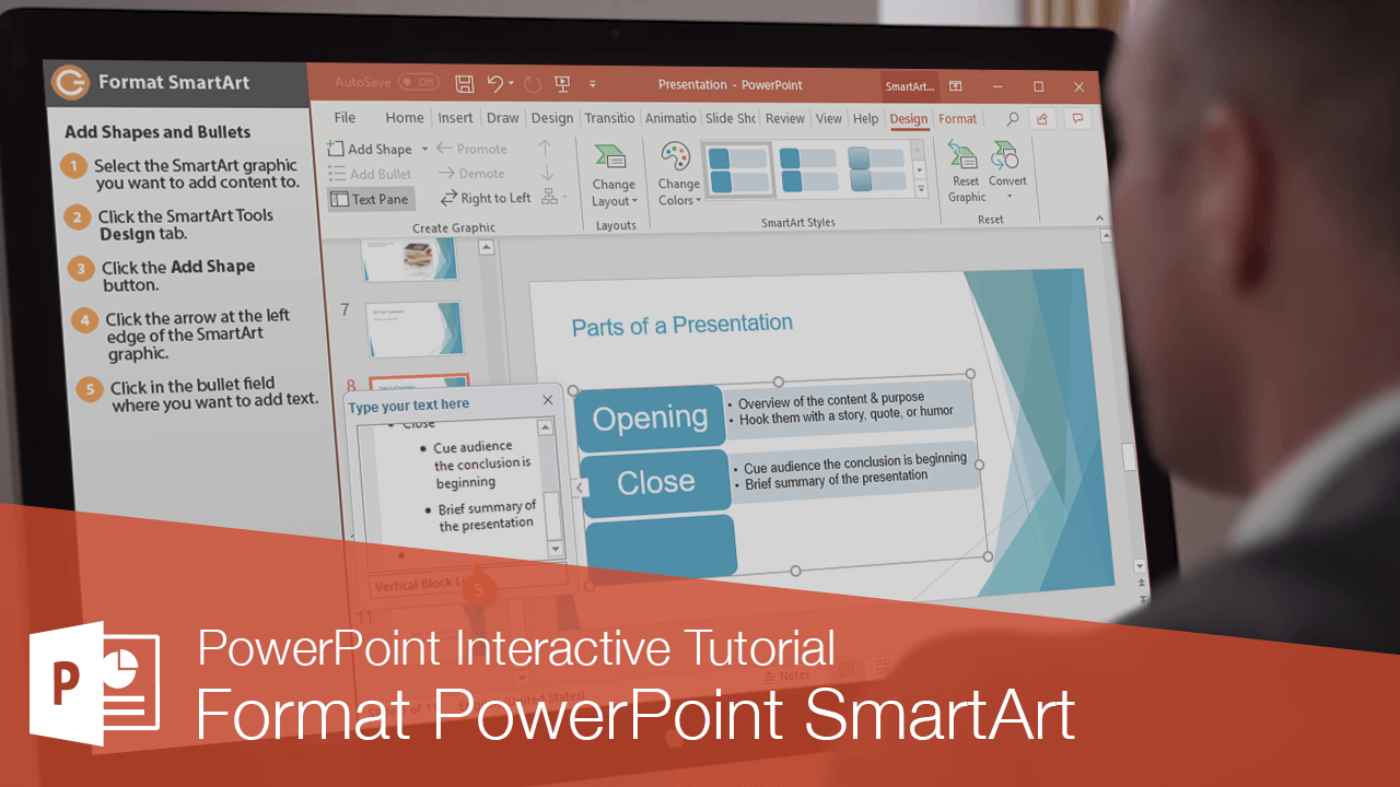 Format PowerPoint SmartArt