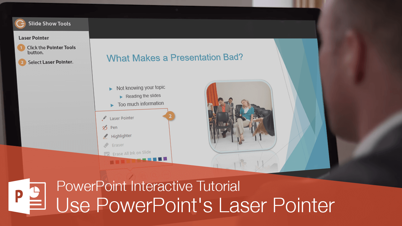 powerpoint presentation mode pointer