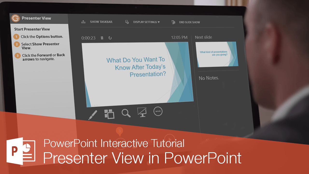 powerpoint presentation disable presenter view