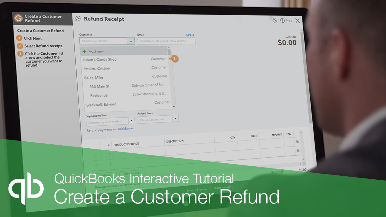 Create a Customer Refund