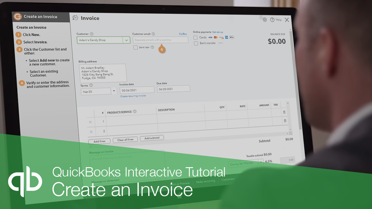 Create an Invoice