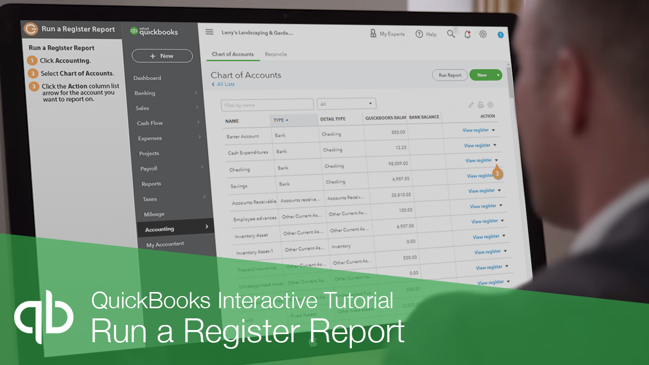 Run a Register Report