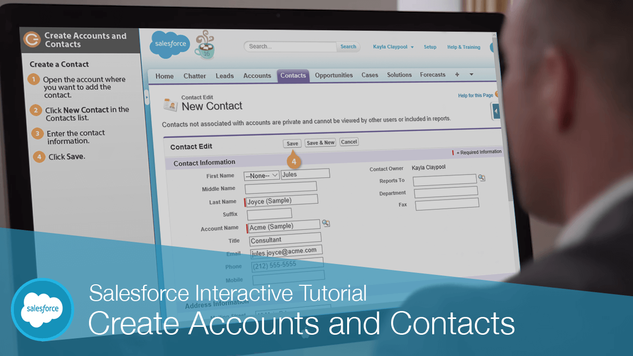 Create Accounts and Contacts