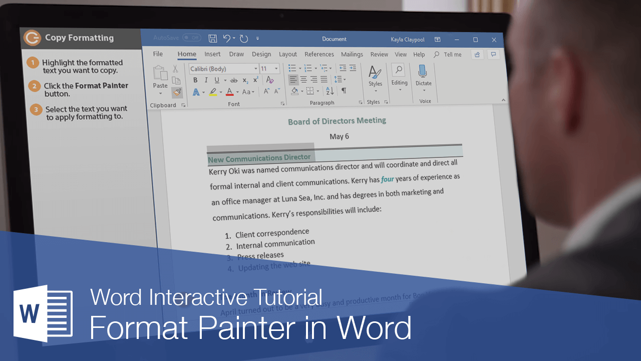 Format Painter in Word