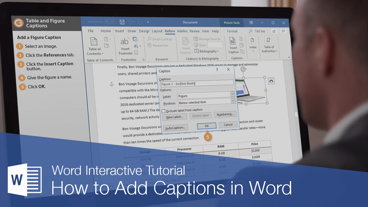 How to Add Captions in Word