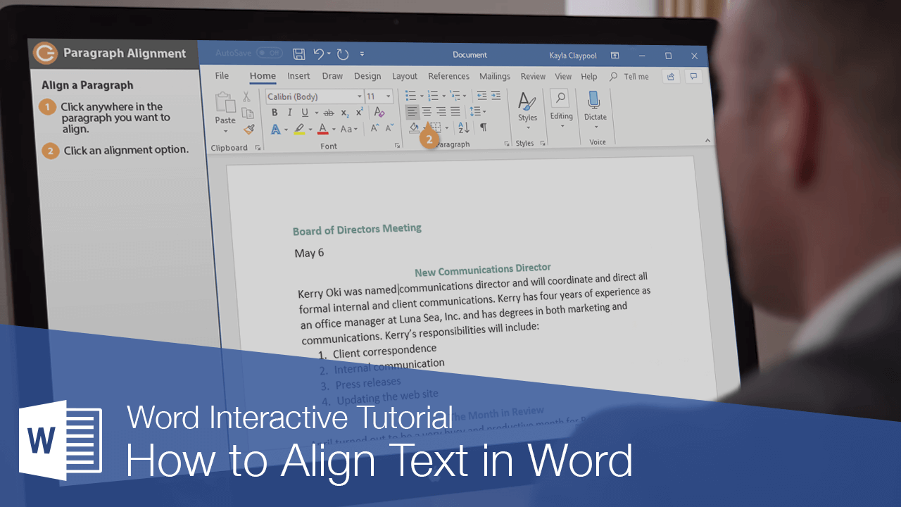 How to Align Text in Word