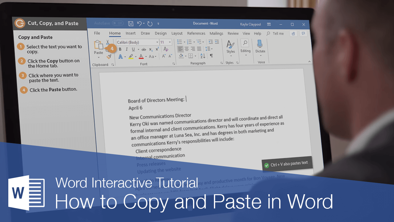 How to Copy and Paste in Word