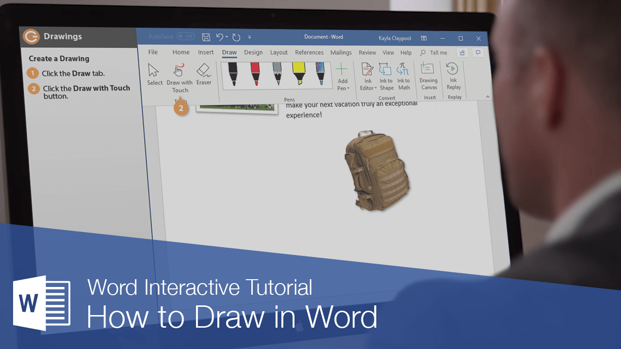 How To Draw In Word Customguide