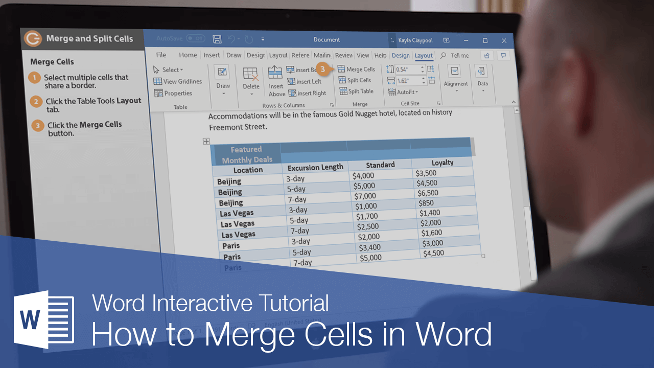 How to Merge Cells in Word