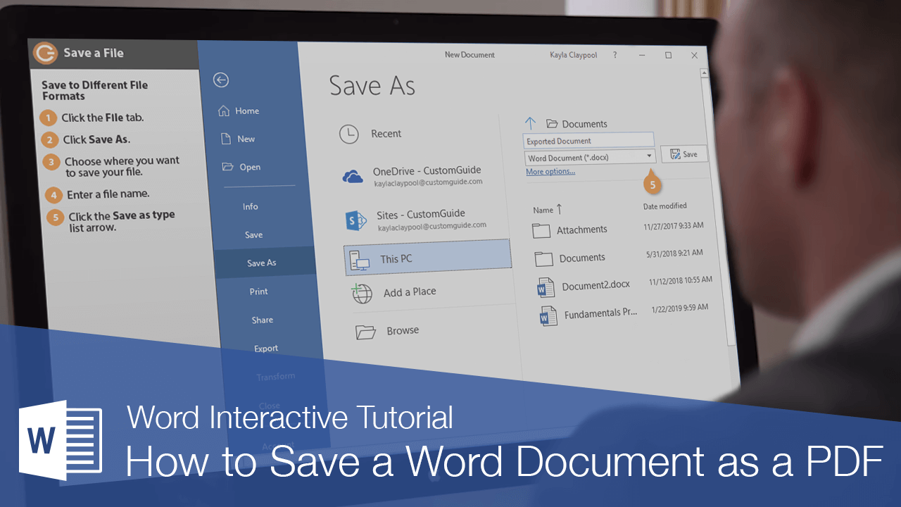 How to Save a Word Document as a PDF