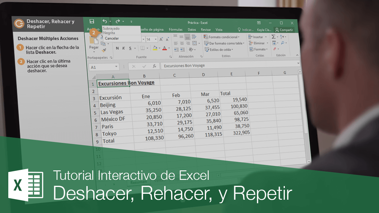 Deshacer, Rehacer, y Repetir