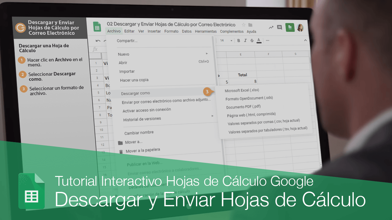 Descargar y Enviar Hojas de Cálculo por Correo Electrónico