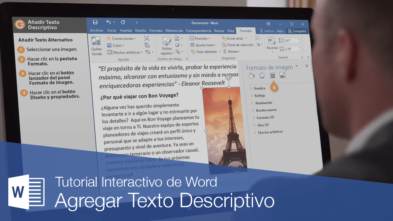 Agregar Texto Descriptivo | CustomGuide