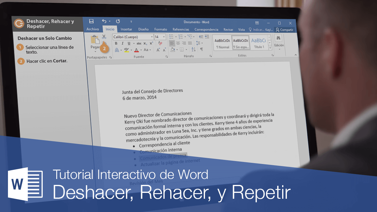 Deshacer, Rehacer, y Repetir