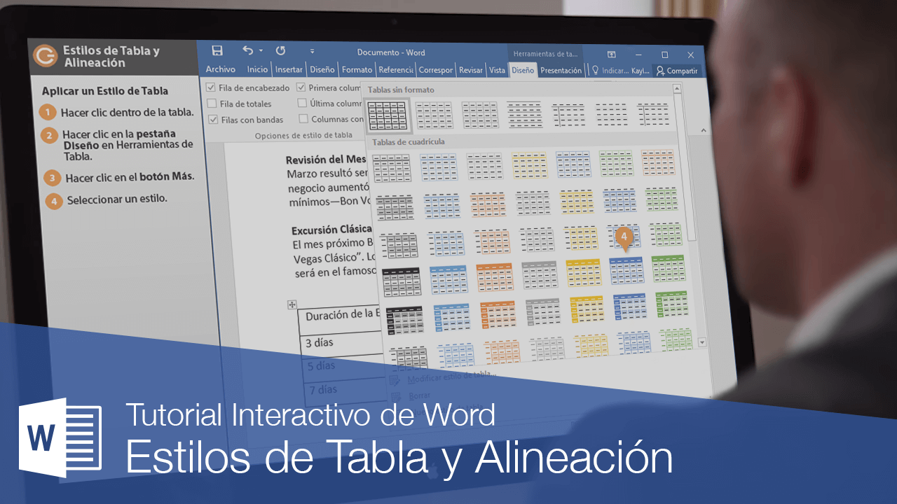 Estilos de Tabla y Alineación