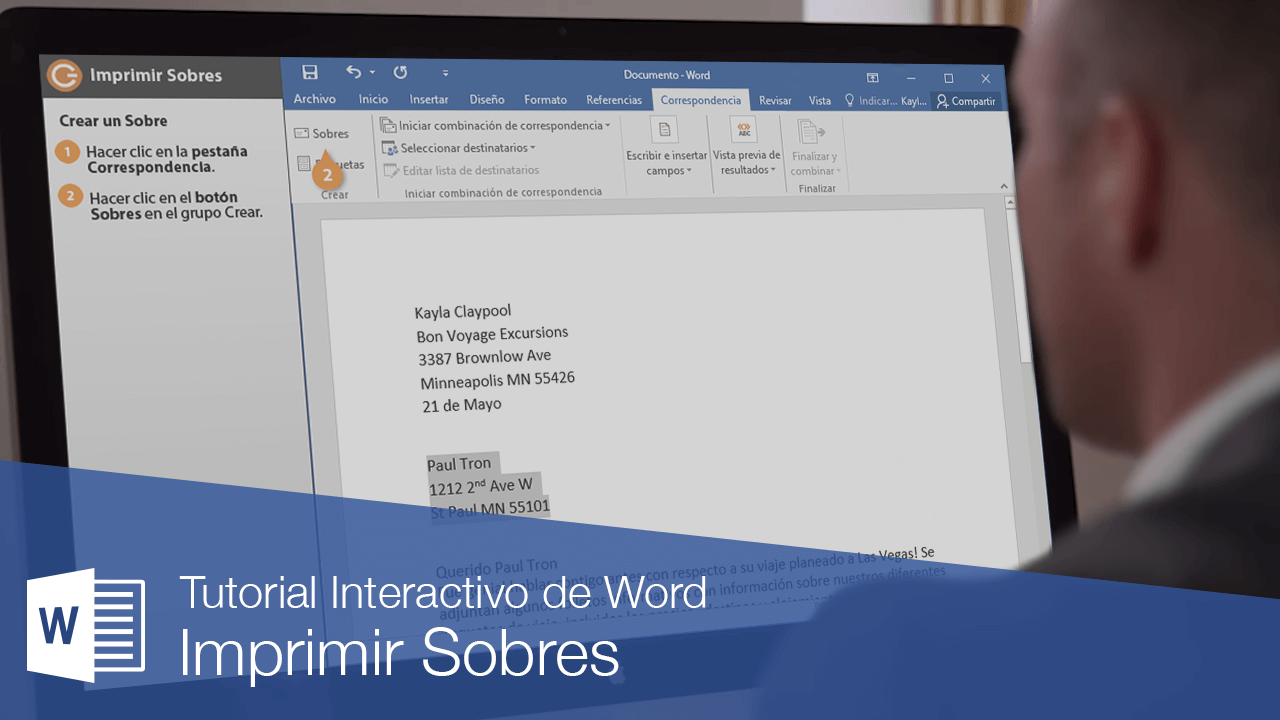 Como Imprimir En Sobre Imprimir Sobres | CustomGuide