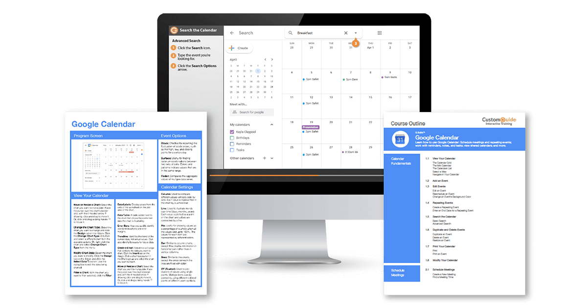 Google Calendar Training Course CustomGuide