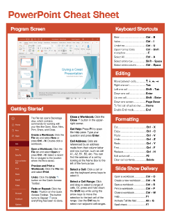 PowerPoint Quick Reference